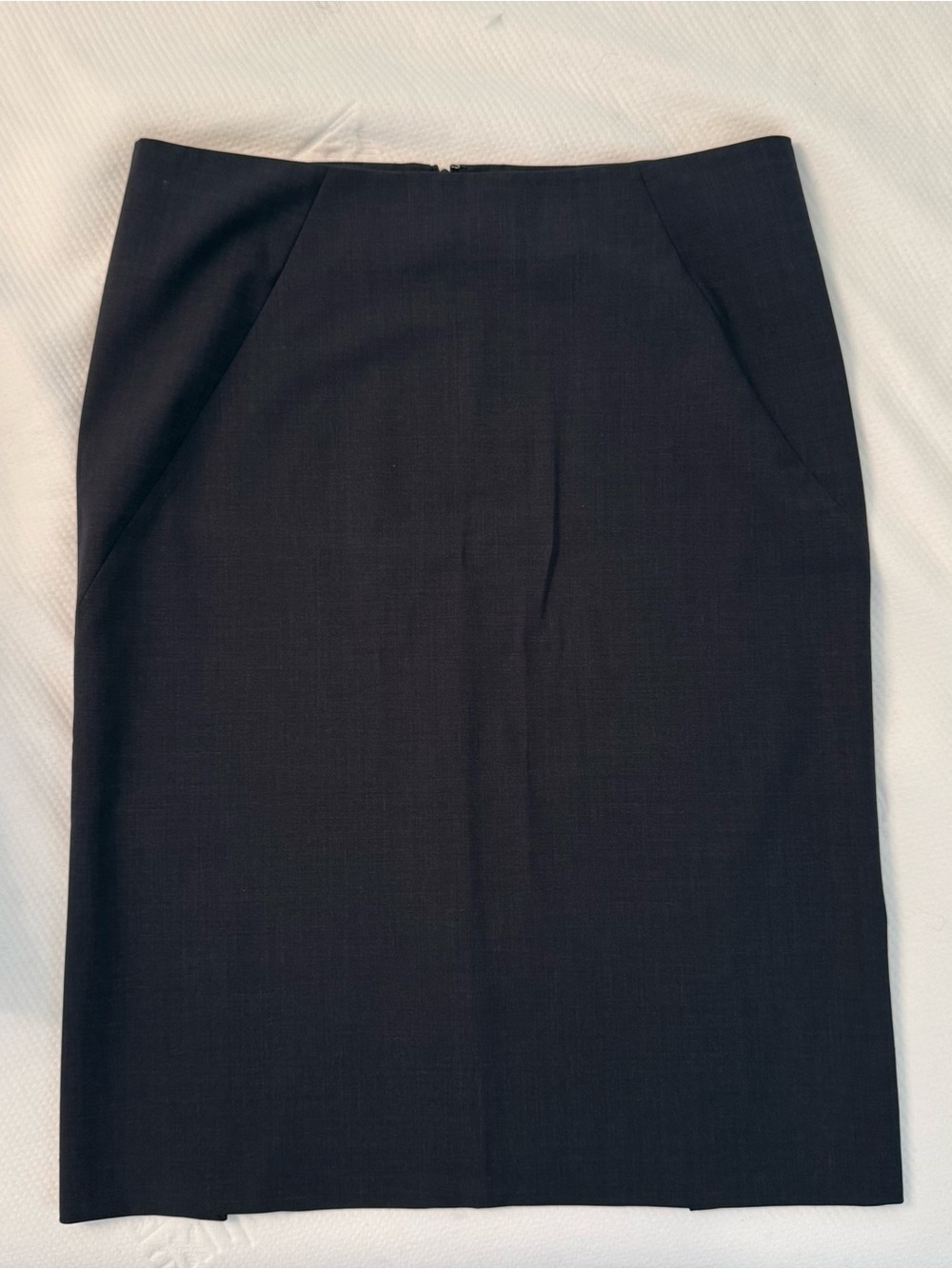 Theory Dark Heathered Navy Pencil Skirt Tailored Career Professional Size 6